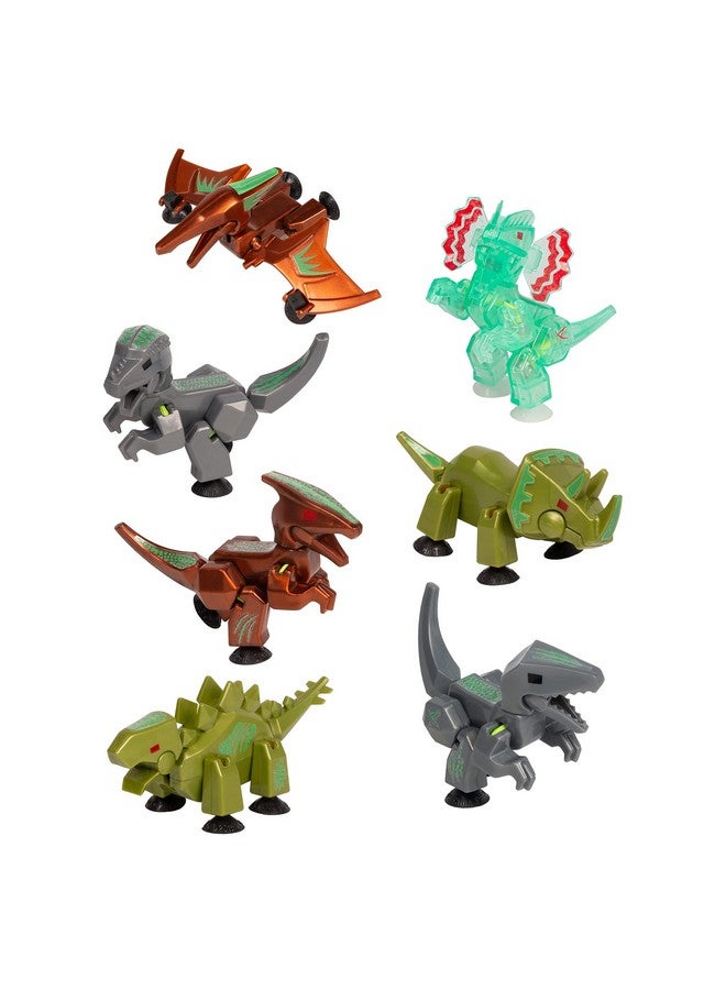 Zing Stikbot Glow In The Dark Dino Egg Pack - Set Of 7 Glow In The Dark Dino Eggs Each With 1 Stikbot Dino And 1 Sticker Sheet, Stop Motion Animation, For Ages 4 And Up - Image 1