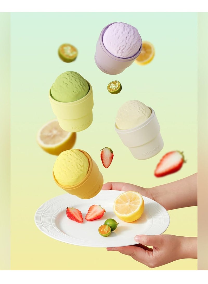 Macaron Colored Mini Silicone Popsicle Molds, DIY Popsicle Molds with Colored Plastic Sticks, Popsicle Making Lollipop and Ice Cream Molds, Non-Stick Ice Cube Tray Homemade Ice Food Grade (White) - Image 4