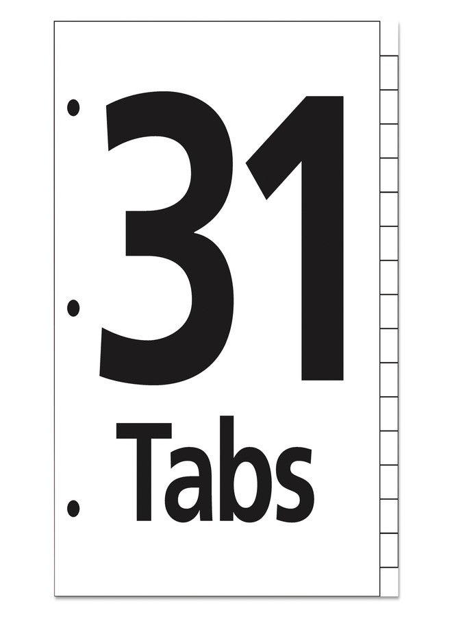 Office Essentials 11680 Table 'n Tabs Dividers, 31-Tab, Letter - White - Image 3