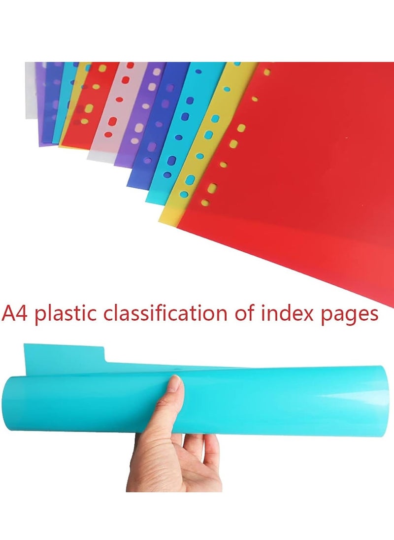 Deluxe Amt - Plastic File Divider Tabs With Ten Divisions Without Number Multicolour - Image 1