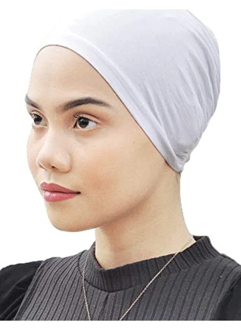 بيليفانتي كولكشن Plain Hijab Combed Bonnet 1 Pack - White