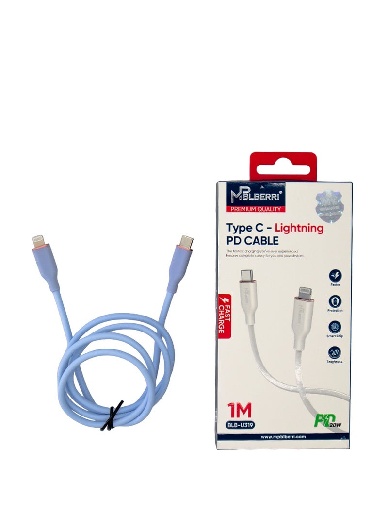 mpBLBERRI Type C - Lightning PD Cable | mpBLBERRI BLB-U319  - Image 3