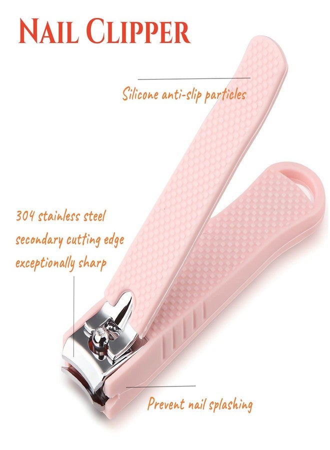 NEMIBAD Fingernail and Toenail Clipper Manicure Set Nail Clippers Set, Sharp Stainless Steel Nail Clippers, Large Nail Cutter Wrapped in Silicone - Image 2