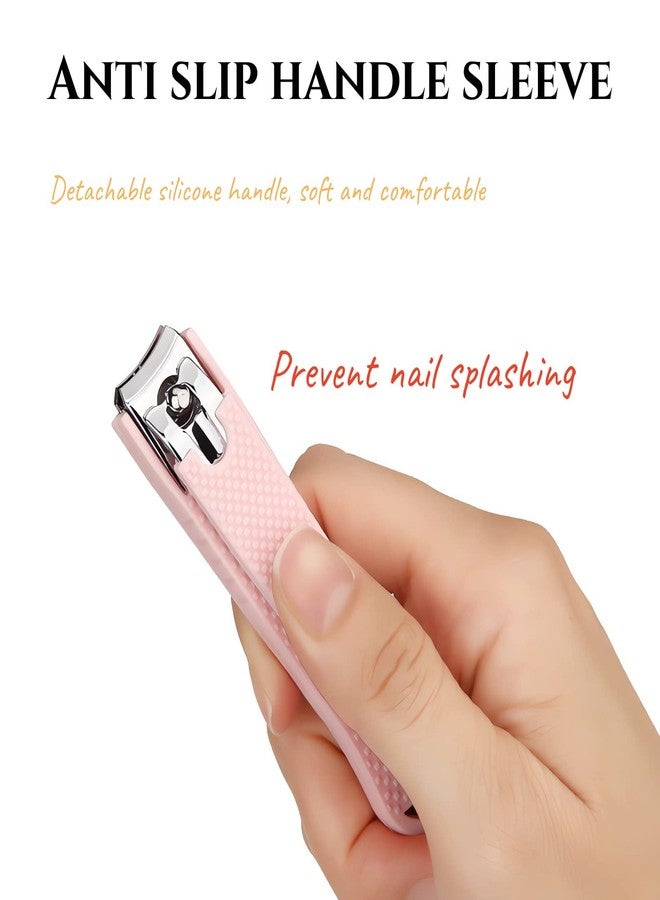 NEMIBAD Fingernail and Toenail Clipper Manicure Set Nail Clippers Set, Sharp Stainless Steel Nail Clippers, Large Nail Cutter Wrapped in Silicone - Image 3