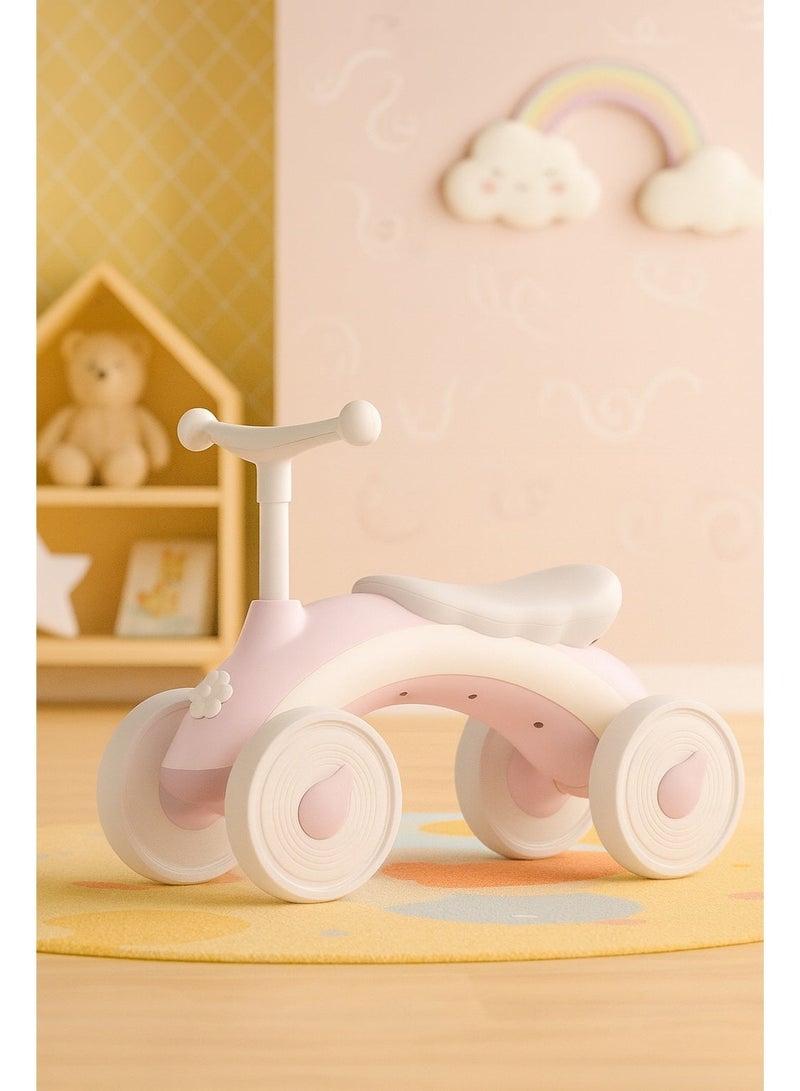 زابروس سيارة ركوب للأطفال مع أضواء LED وموسيقى –  لعبة سيارة دفع للأطفال من عمر 1-2 سنوات، آمنة للاستخدام الداخلي، هدية مثالية للأولاد والبنات - Image 4