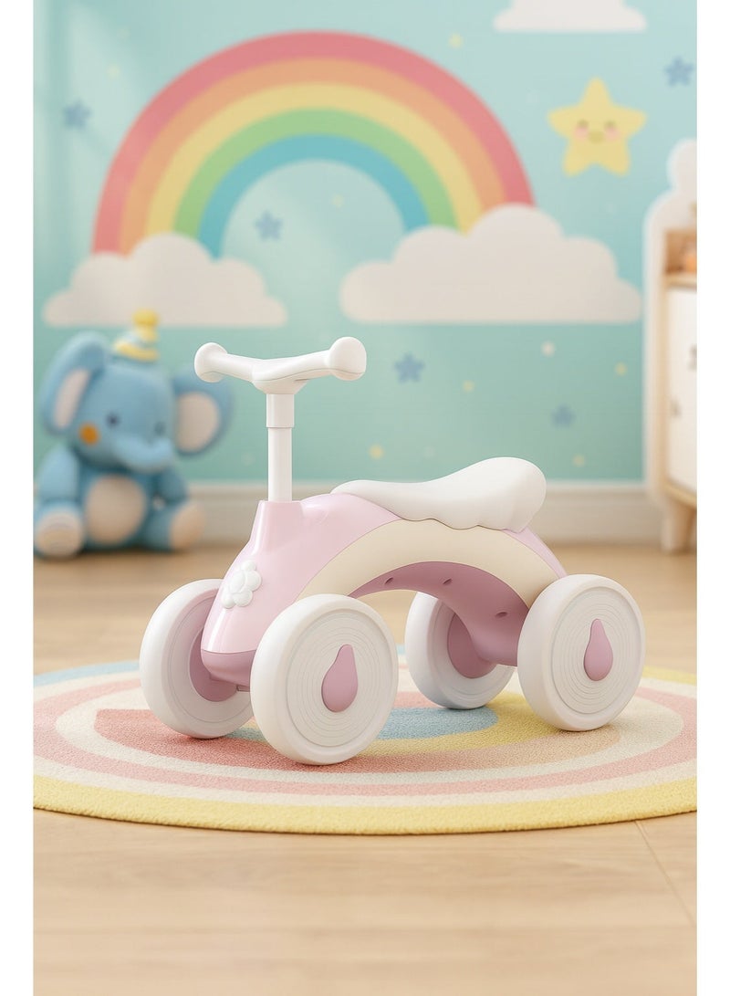 زابروس سيارة ركوب للأطفال مع أضواء LED وموسيقى –  لعبة سيارة دفع للأطفال من عمر 1-2 سنوات، آمنة للاستخدام الداخلي، هدية مثالية للأولاد والبنات - Image 2