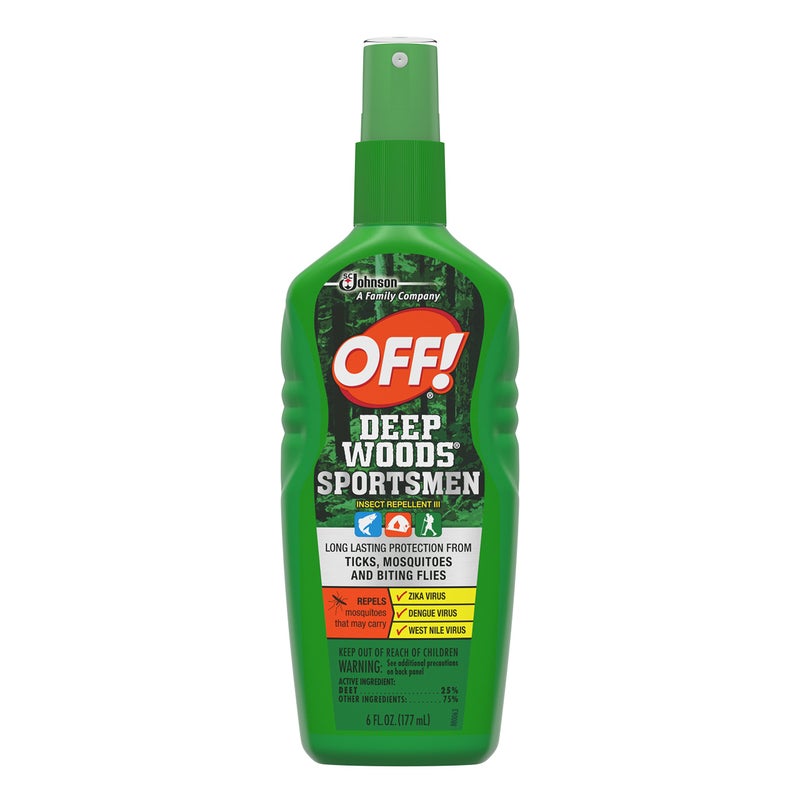 OFF! Deep Woods Sportsmen Insect Repellent Spritz, Bug Spray with Long Lasting Protection from Mosquitoes, 6 oz - Image 1