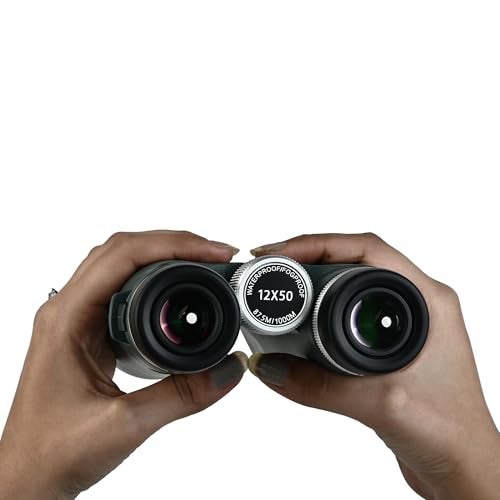 Vanrakshak Tejas 12x50 Professional Binoculars | Waterproof & Fogproof Roof Prism Binoculars with Nitrogen Filling | Wide Field of View | Bird Watching, Wildlife Safari & Outdoor Adventure - Image 5