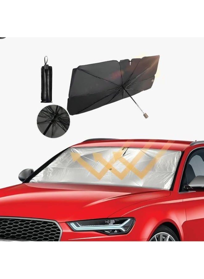 حاجب شمس بتصميم مظلة للزجاج السيارة الأمامي - Image 2