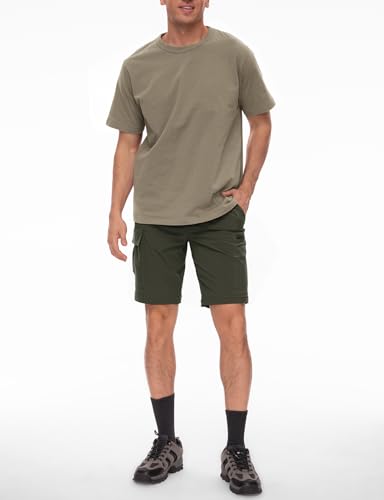 Wespornow Men's Hiking Pants Quick Dry Lightweight Waterproof Convertible Zip Off Cargo Pants for Outdoor Fishing Tactical Safari Camping Travel (Army Green, Medium) - Image 3