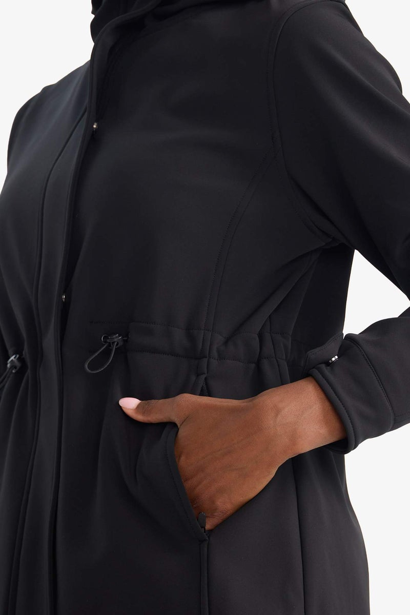 DeFacto Regular Fit Hooded Zip-Up Waterproof Jacket - Image 4