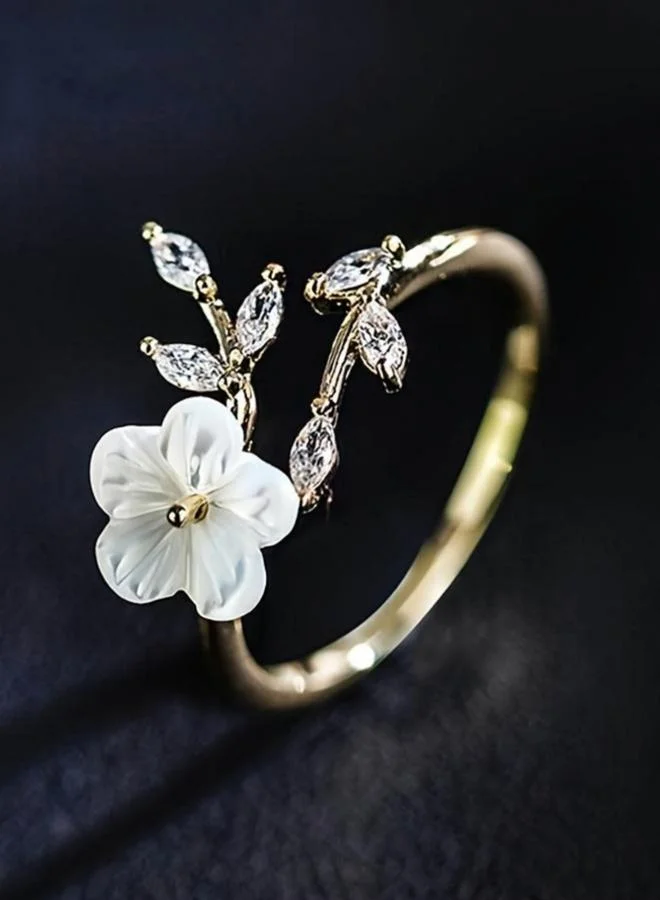 تايك تو خاتم زهرة بلمسات كريستالية