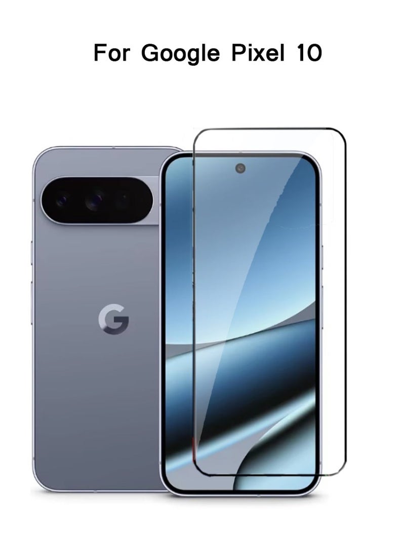 عبوة واحدة لواقي شاشة Google Pixel 10 [إصدار جديد] يدعم فتح بصمة الإصبع، زجاج مقسى HD 9H لشاشة Pixel 10، مقاوم للخدوش، خالي من الفقاعات - Image 1