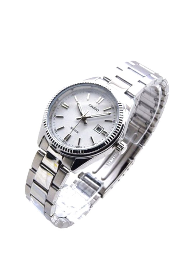 CASIO Women Water Resistant Analog Watch LTP 1302D - 7A1 - 30 mm - Silver - Image 4