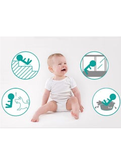 Baby Safe بوابة أطفال مزودة بإضاءة LED قابلة للتمديد بسهولة - 30 سم  - Image 5