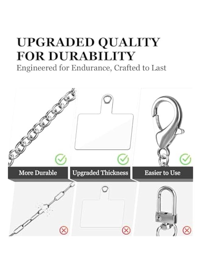 NIBEMINENT Crossbody Phone Lanyard Chain Cellphone Accessories Hands-Free Cell Phone Strap Works with All Phones - Image 4