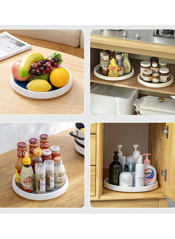 2 Pack, 12-Inch Non-Skid Lazy Susan Organizers - Turntable Rack for Pantry Organization and Storage, Kitchen, Fridge, Cabinets, Bathroom Makeup Vanity Countertop, Under Sink Organizing, Spice Rack