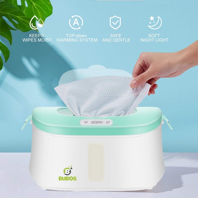 B Bubos Bubos Upgraded Baby Wipe Warmer and Wet Wipes Dispenser with Advanced LED Night Light - Image 2