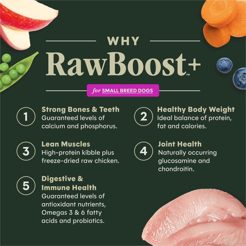 Instinct RawBoost Small Breed, Natural Dry Dog Food with FreshDried Raw, High Protein, Grain-Free Recipe - Real Chicken, 3.5 lb. Bag - Image 2