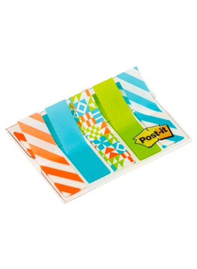 3M-Post It 684-GEO5-EU Index - Mini set of geometric patterned bookmarks 12 x 43.2mm - 1pc - Image 1