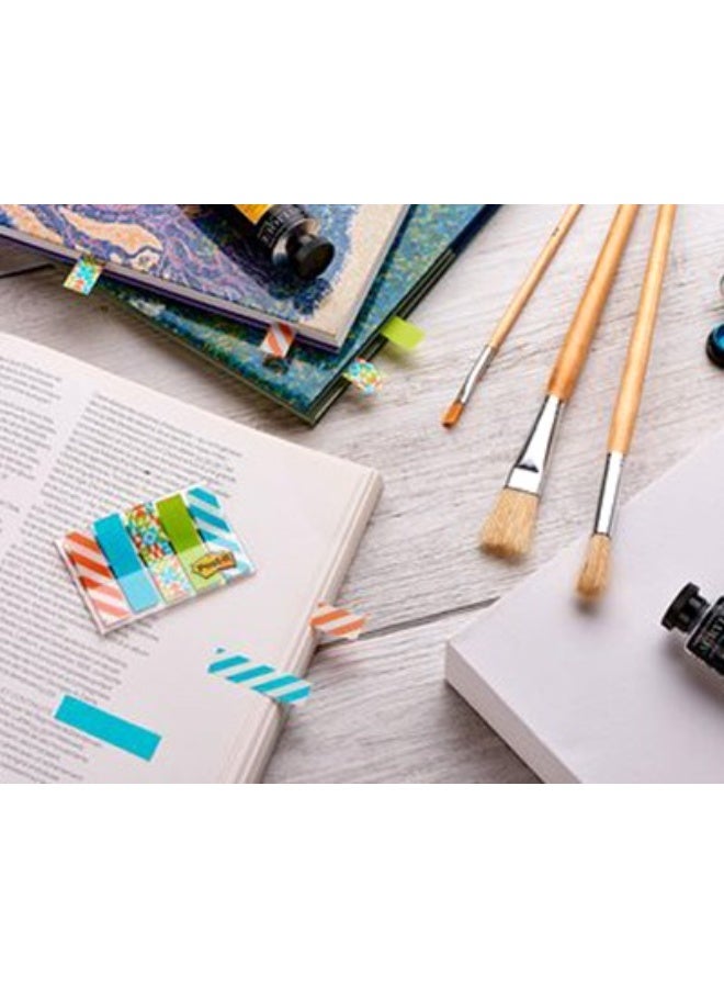 3M-Post It 684-GEO5-EU Index - Mini set of geometric patterned bookmarks 12 x 43.2mm - 1pc - Image 2