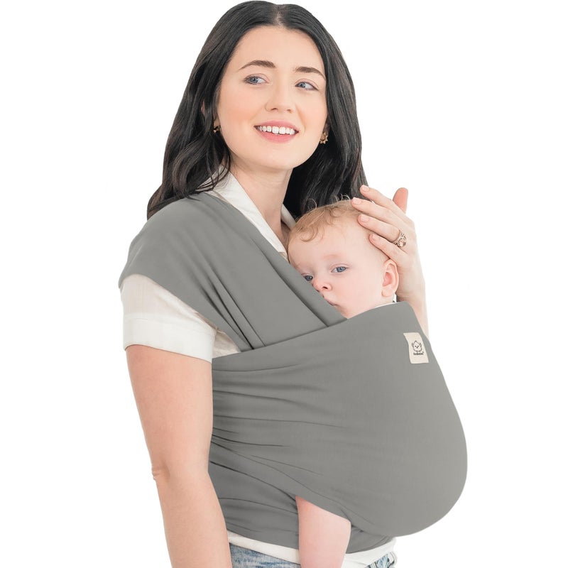 KeaBabies Baby Wrap Carrier - All in 1 Original Baby Carrier Newborn to Toddler Sling, Easy to Wear, Hands Free Bonding, Lightweight, Breathable Infant Wraps (Graphite) - Image 1