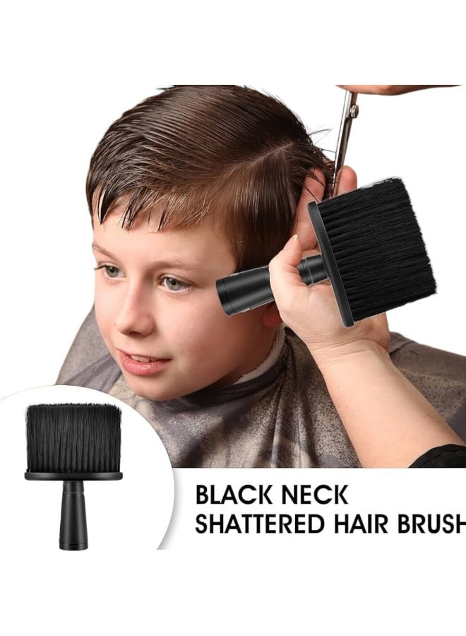 Professional Neck Duster Brush Hair Cleaning Brush Soft Hair Cutting Shaving Brush for Barbers Hairdressers Cleaning Tool for Face Neck Hair Salon (Black) - Image 3