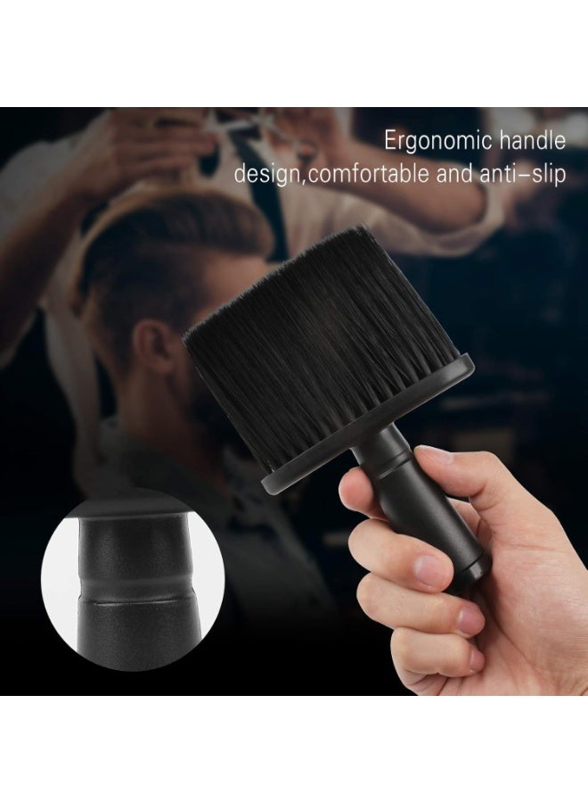 Professional Neck Duster Brush Hair Cleaning Brush Soft Hair Cutting Shaving Brush for Barbers Hairdressers Cleaning Tool for Face Neck Hair Salon (Black) - Image 4