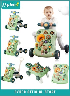 Bybeo 6 in 1 Multifunctional Baby Sit to Stand Walker With Activity Center Toddler Trolley & Push Stroller with Interactive Learning Table, Toy Gift for Infant Boys Girls  - Image 1