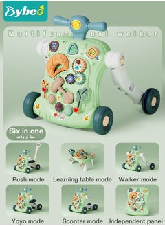 Bybeo 6 in 1 Multifunctional Baby Sit to Stand Walker With Activity Center Toddler Trolley & Push Stroller with Interactive Learning Table, Toy Gift for Infant Boys Girls  - Image 3