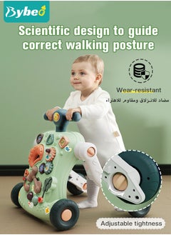 Bybeo 6 in 1 Multifunctional Baby Sit to Stand Walker With Activity Center Toddler Trolley & Push Stroller with Interactive Learning Table, Toy Gift for Infant Boys Girls  - Image 4
