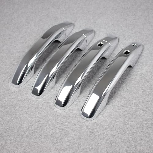 Beautost Fit for Chevrolet Silverado 2019 2020 2021 2022 2023 2024 2025 2026 Colorado 2024 2025 2026 Exterior Door Handle Cover Trims Chrome - Image 3