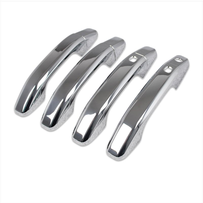 Beautost Fit for Chevrolet Silverado 2019 2020 2021 2022 2023 2024 2025 2026 Colorado 2024 2025 2026 Exterior Door Handle Cover Trims Chrome - Image 2