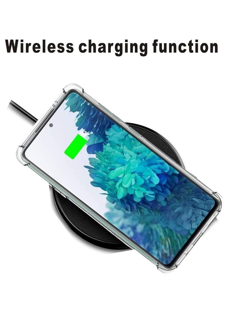 Generic - ELMO3EZZ Samsung Galaxy S20 FE 5G UW/S20 FE/S20 Lite Clear Case, Shockproof Flexible TPU Protective Cover,Drop-Protection and Anti-Scratch,Thin Slim Corners 6.5" (2020) (Clear) - Image 1