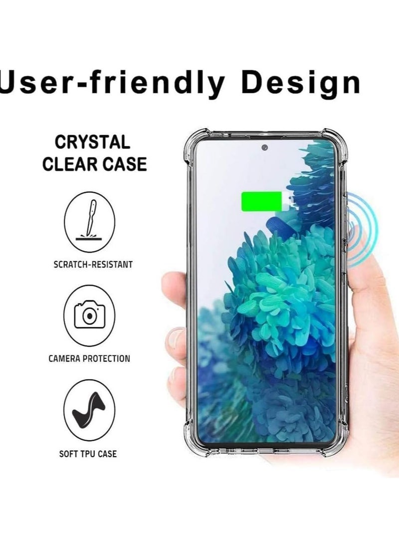 Generic - ELMO3EZZ Samsung Galaxy S20 FE 5G UW/S20 FE/S20 Lite Clear Case, Shockproof Flexible TPU Protective Cover,Drop-Protection and Anti-Scratch,Thin Slim Corners 6.5" (2020) (Clear) - Image 1