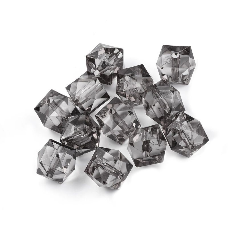 200 Pcs 8mm Transparent Acrylic Faceted Cube Beads 5 Colors for Jewelry - Image 5