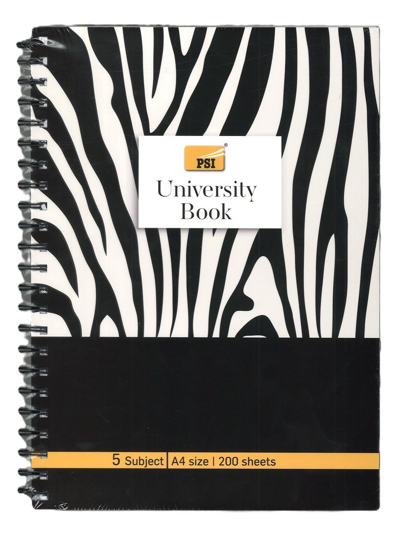 Psi - A4 Size University Notebook With Five Subject Divisons 200 Sheets - Image 1