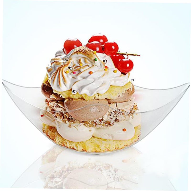 48 Pcs Hard Plastic Ice Cream Bowls Multi Function Dessert Cups For Party Serving - Image 5