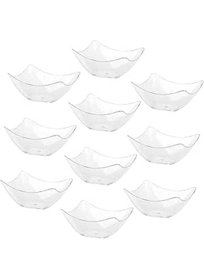 48 Pcs Hard Plastic Ice Cream Bowls Multi Function Dessert Cups For Party Serving - Image 1