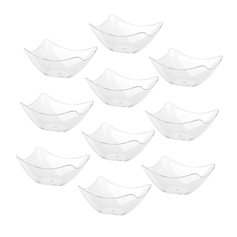 48 Pcs Hard Plastic Ice Cream Bowls Multi Function Dessert Cups For Party Serving - Image 2