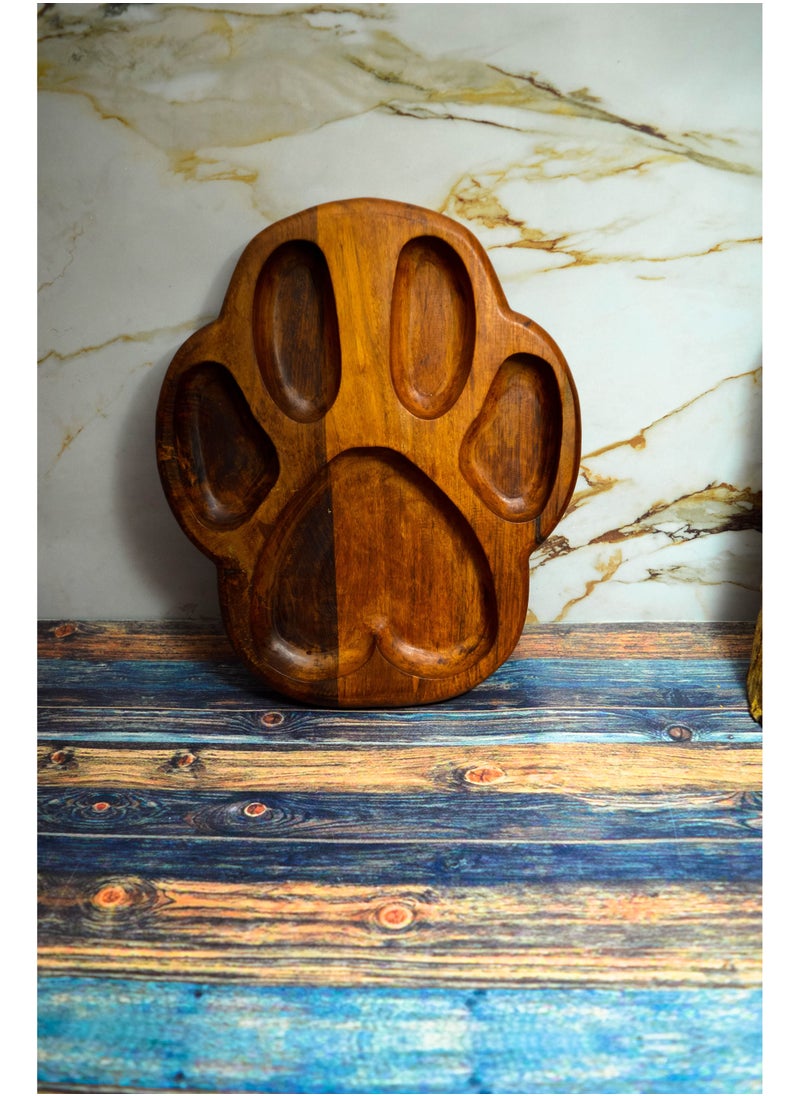 Egypt Antiques A children's food or snack dish in the form of a hand-made wood foot, 100% natural colors, treated with olive oil  - Image 4