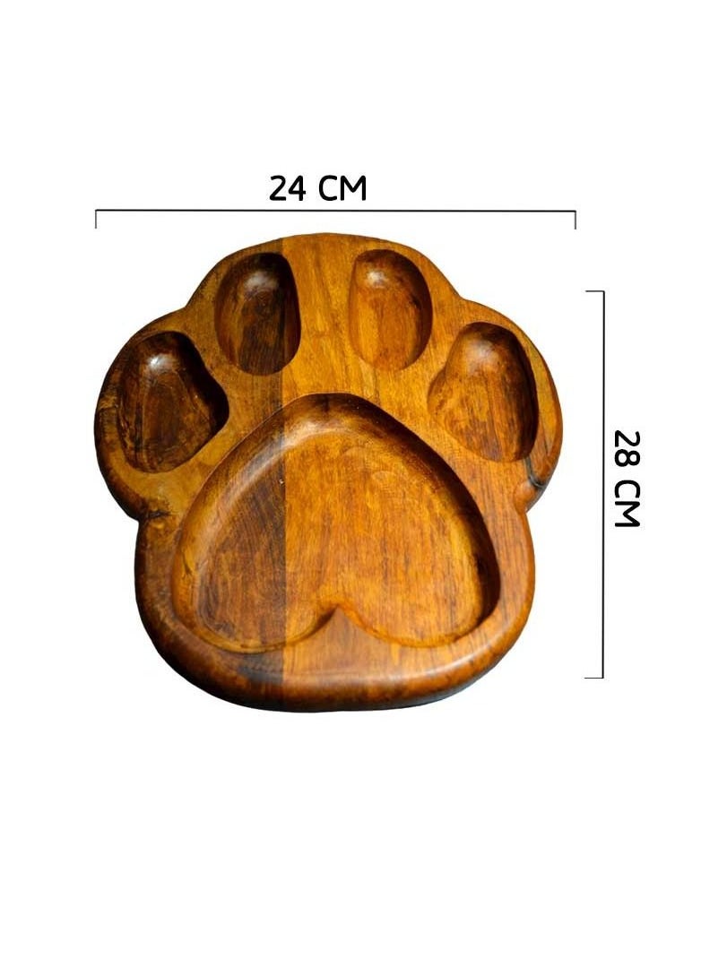 Egypt Antiques A children's food or snack dish in the form of a hand-made wood foot, 100% natural colors, treated with olive oil  - Image 5