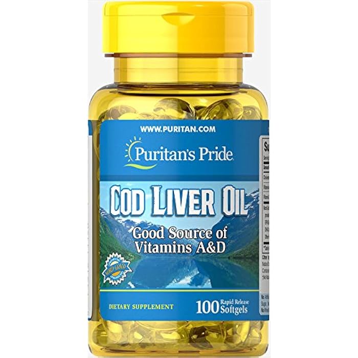 Puritan's Pride Cod Liver Oil (100 Softgels) - Image 4