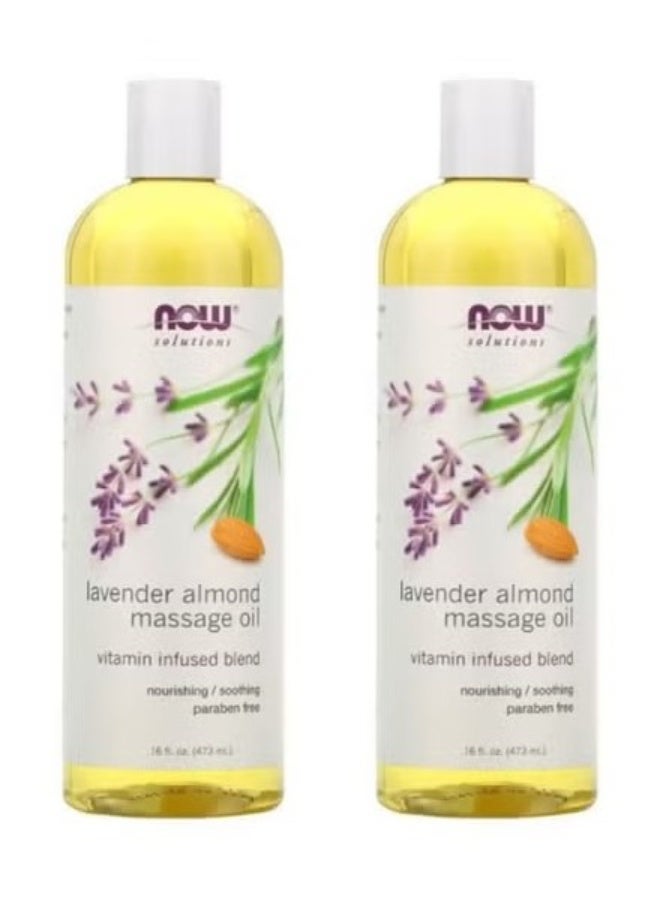 2pcs Lavender Almond Massage Oil 473 Ml