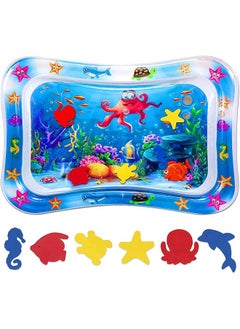 SHOWAY Baby Water Mat Water Baby Game Mat Inflatable Baby Play Mat And Toddlers Is The Perfect Fun Time Play Activity Center Your Baby'S Stimulation Growth Multi Color  - Image 1