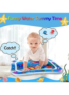 SHOWAY Baby Water Mat Water Baby Game Mat Inflatable Baby Play Mat And Toddlers Is The Perfect Fun Time Play Activity Center Your Baby'S Stimulation Growth Multi Color  - Image 4
