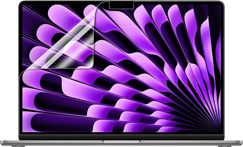 Oaky فيلم واقي للشاشة لابتوب أبل ماك بوك إير 13.6 بوصة شريحة M2 M3 M4 2025-2022 [الموديل: A3240 A3113 A2681] مضاد للخدش، مضاد لبصمات الأصابع، فيلم واقي - HD واضح - Image 1