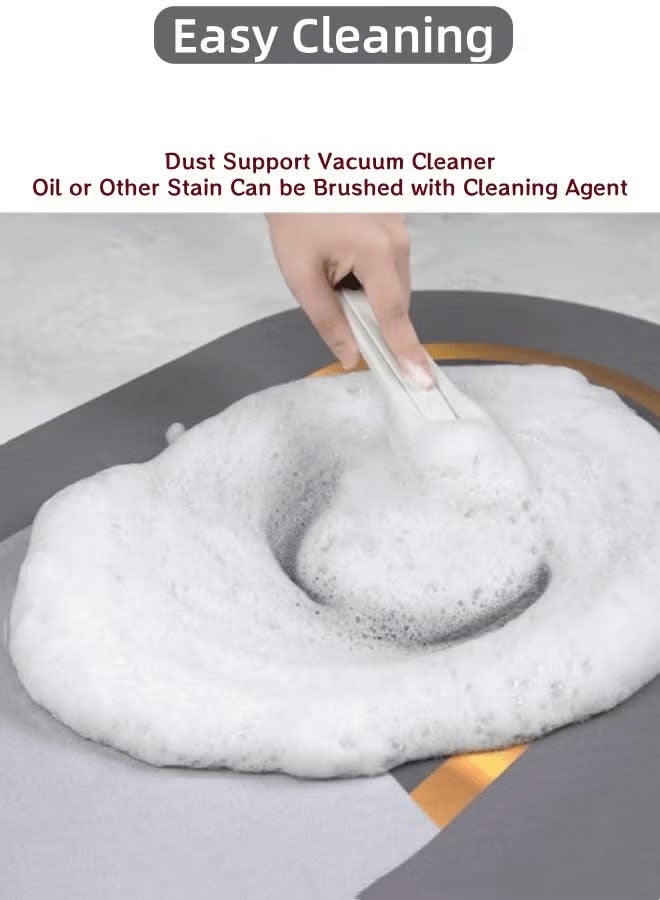 سجادة مطبخ، سجادة مطبخ من طين الدياتوم، سجاد حمام فائق النعومة والامتصاص، سجادة أرضية سريعة الجفاف مضادة للانزلاق وحوض استحمام، للمطبخ وحوض الغسيل والحمام والمكتب، 40 × 120 سم/16 × 47 بوصة - Image 5