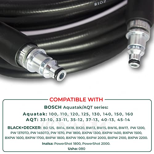 VMTC Hose Pipe Compatible with Black + Decker High Pressure Car Washer Accessory (5 Metre) - Image 2
