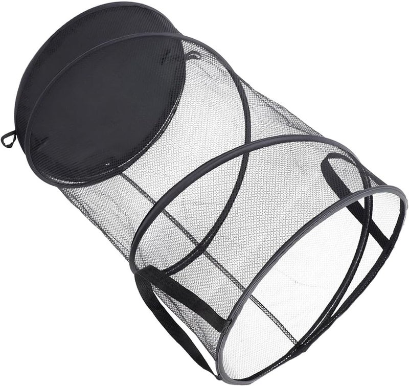 حقيبة غسيل كبيرة قابلة للطي بمقابض، سلة تخزين من البوليستر للمنزل، غرفة النوم، الحمام - Image 1